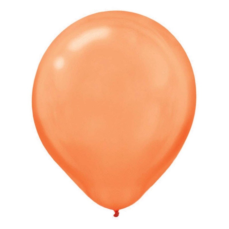 Orange Peel Pearl Finish 15 Pack 30cm Latex Balloons
