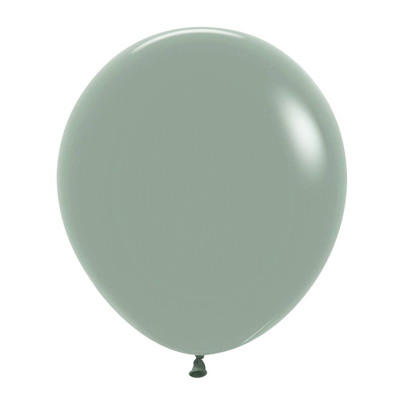 Pastel Dusk Laurel Green 6 Pack 45cm Latex Balloons