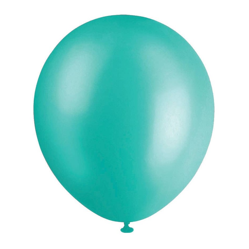 Pearl Teal 20 Pack 30cm Latex Balloons