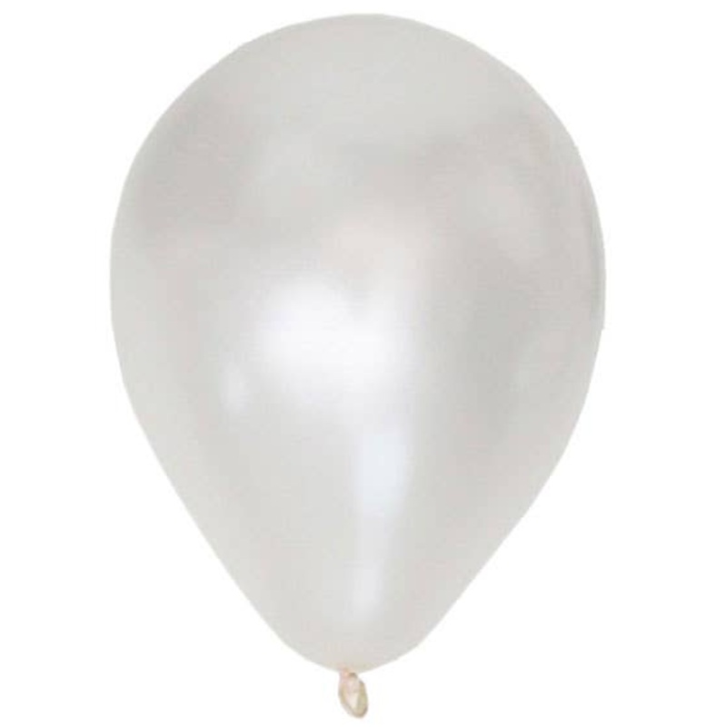 Pearl White 25 Pack 30cm Latex Balloons