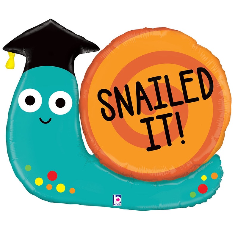 Snailed It Graduation 35" Balloon