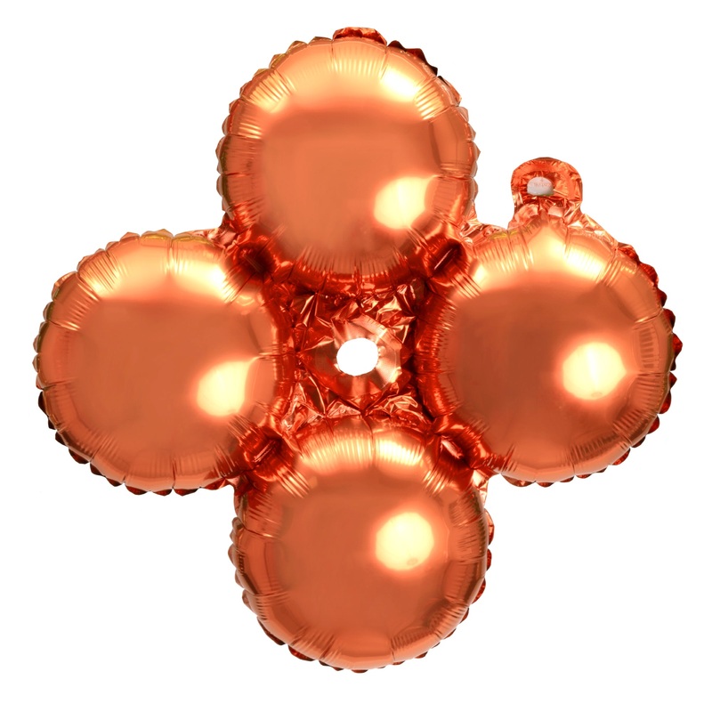 16" Quad Mylar Balloon 50pc/pack - Orange