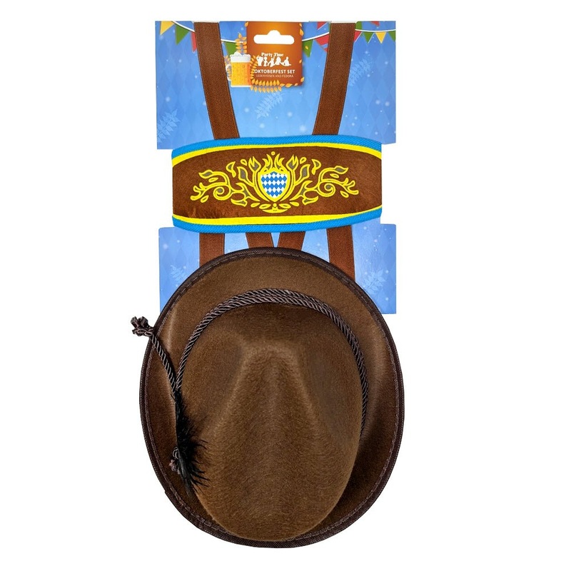 2pk Oktoberfest Lederhosen Instant Dress Up set