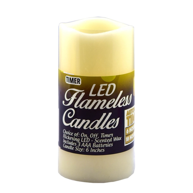 6in Scented LED Candle | Christmas