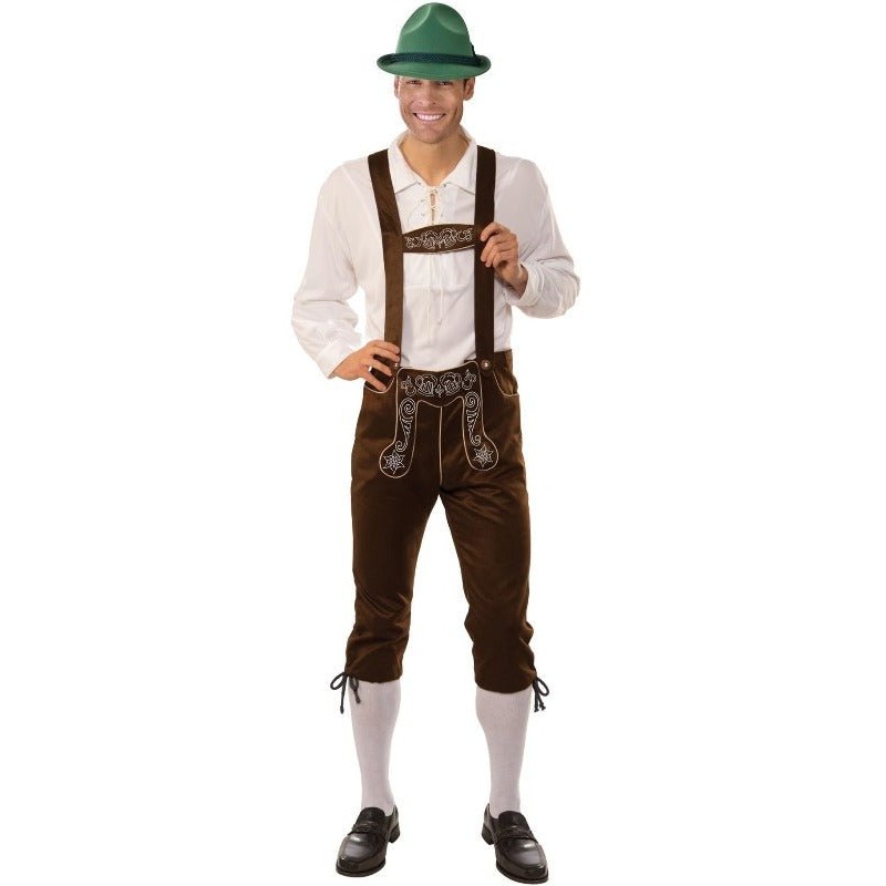 Adult Oktoberfest Traditional Germany Lederhosen Man Costume