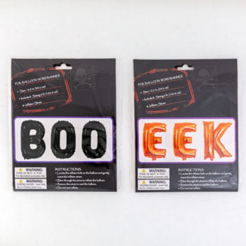 BOO/EEK Air Filled Balloon Kit