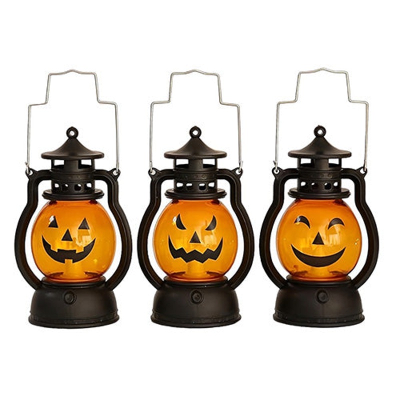 Halloween Pumpkin Face LED Lantern [1 Pcs]