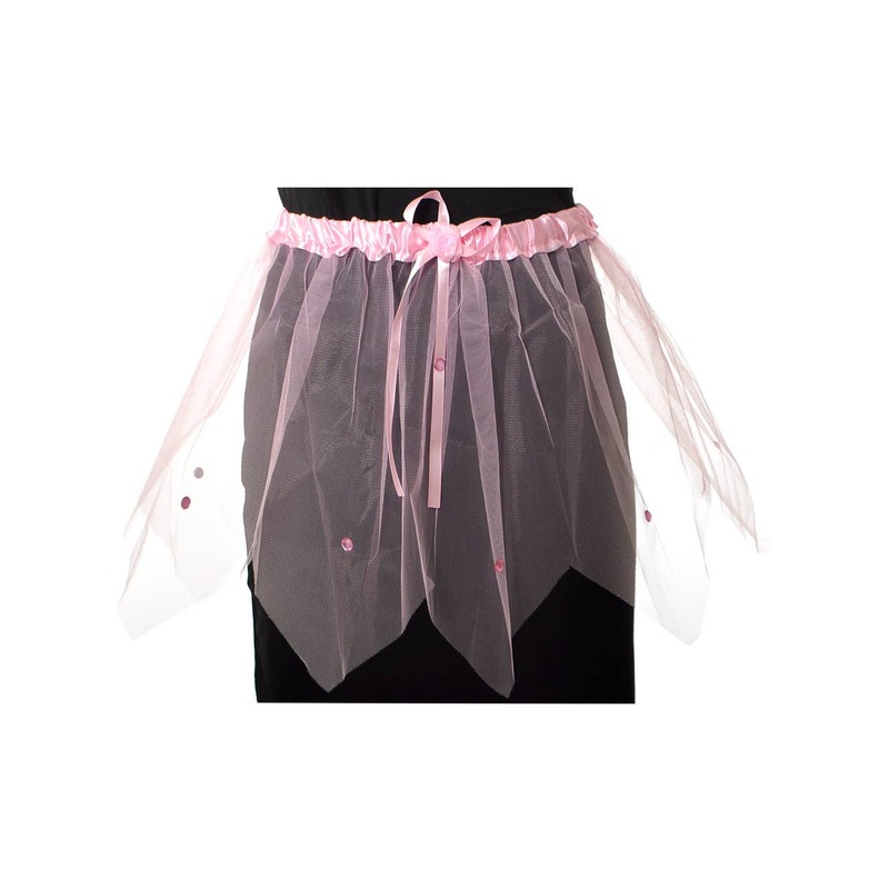 Jewelled Pink Girls Tulle Costume Tutu