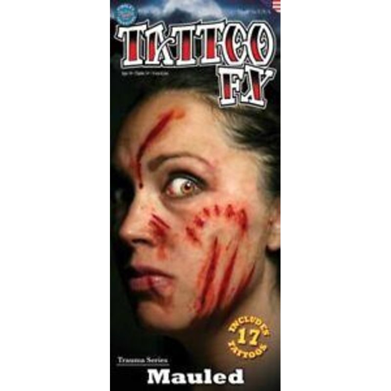 Mauled Trauma Tattoos -Tinsley Transfers TR-111