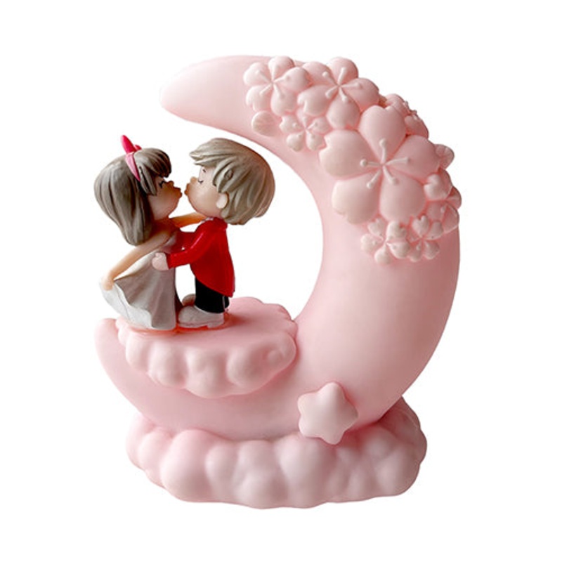 Musical Moon LED Couple Showpiece