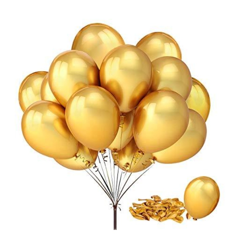 100pcs/pack 12" Gold Shiny Balloons for Party Decoration 12 inches