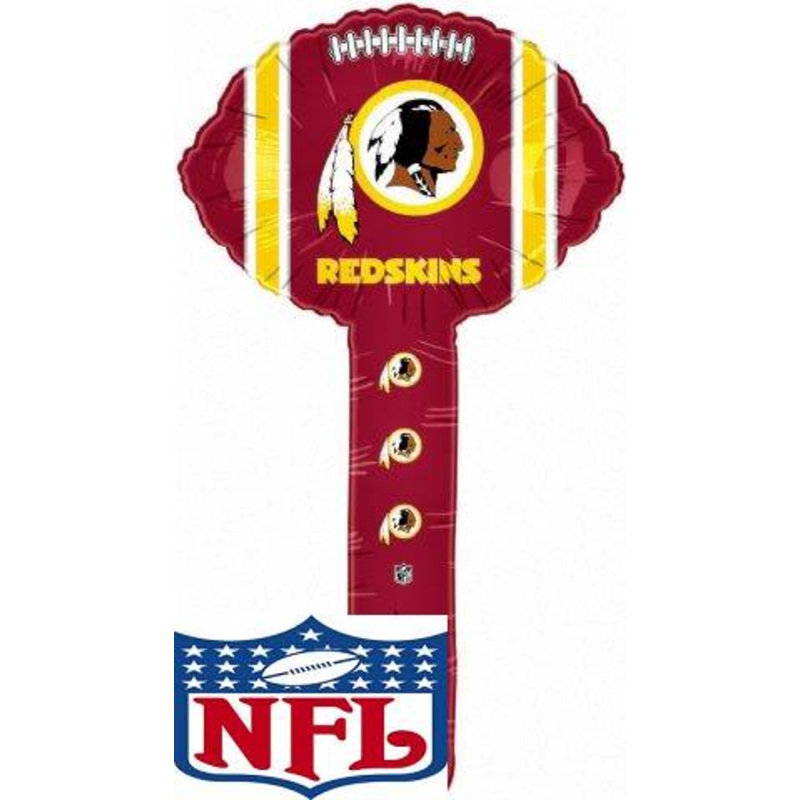 Air Filled NFL Football Hammer Balloon Washington Redskins