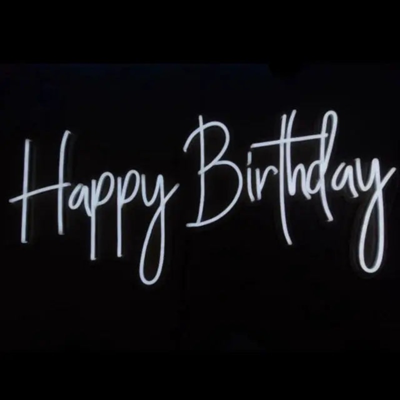 Happy Birthday LED Neon Light Sign Hire