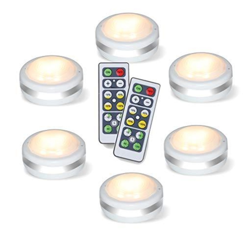 Puck Lights with Remote, Wireless Led Puck Lights Battery Operated, Led Puck Lights with Remote Control, Led Under Cabinet Lighting