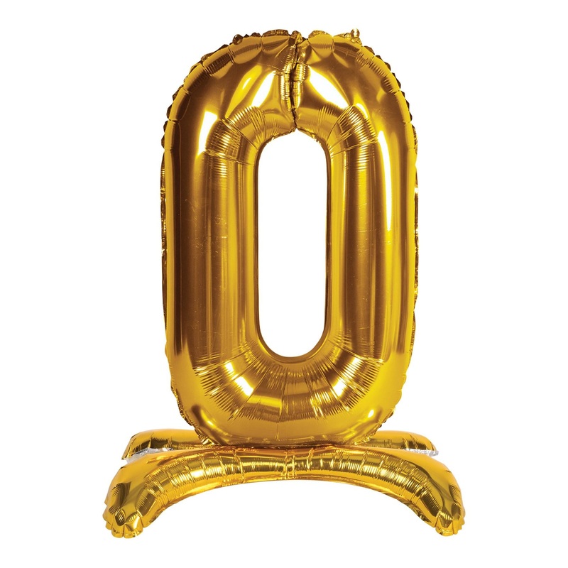 Self-Standing Balloon Number 0 (6 Packages)