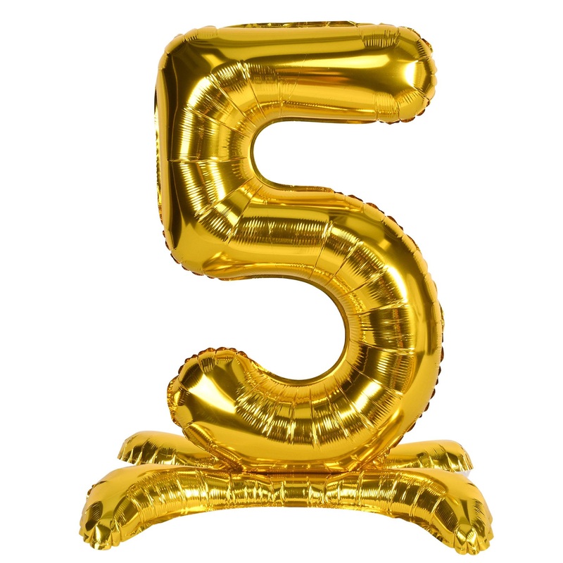 Self-Standing Balloon Number 5 (6 Packages)