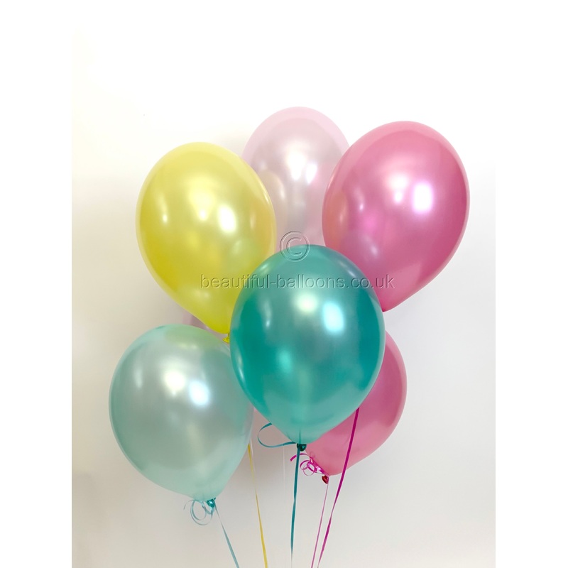 Spring Meadow UNFILLED Pearlised Latex Balloons (Helium Quality) Perfect for Weddings!