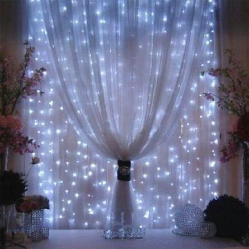 USB Plug in, 300 LED Curtain Fairy Lights for Chrismas, Wedding, Party
