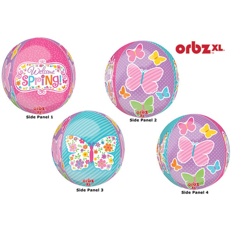 16" Orbz Welcome Spring Balloon Packaged