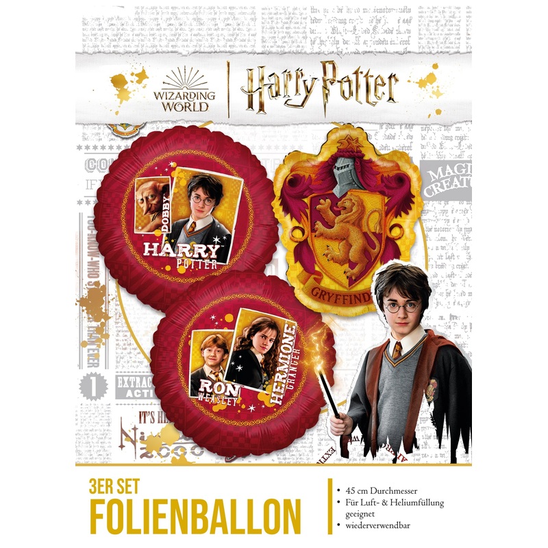 18" Foil Balloon Harry Potter (3 Pack of Balloons)