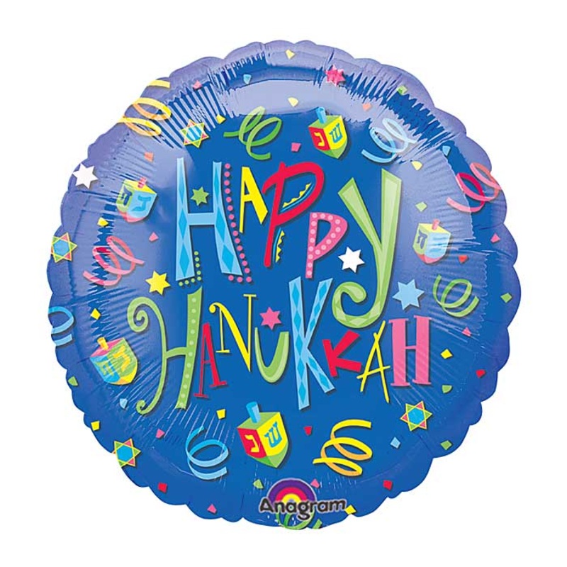 18" Hanukkah Fun Balloon Packaged