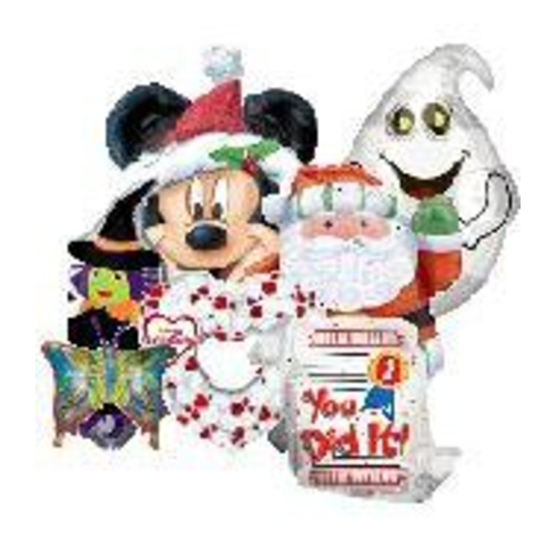 (25 Pack) of Assorted Jumbo Balloons Packaged(Clearance)