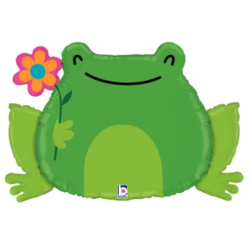 31" Shape Packaged Garden Frog Foil Balloon