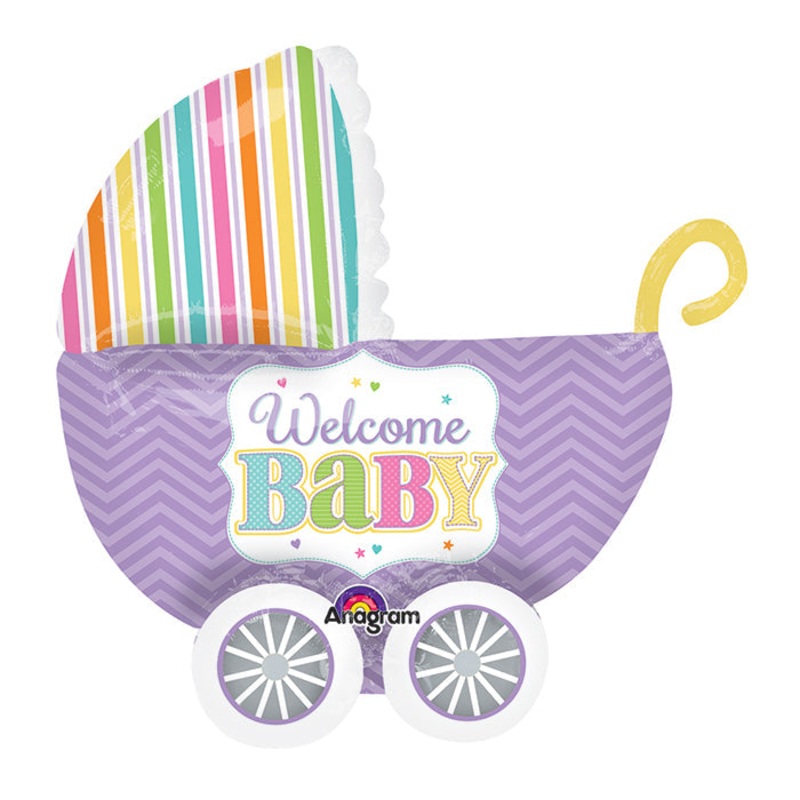 32" UltraShape Baby Brights Balloon Packaged