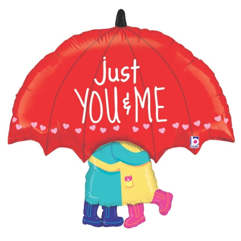 33" Foil Shape Balloon Packaged Just You & Me