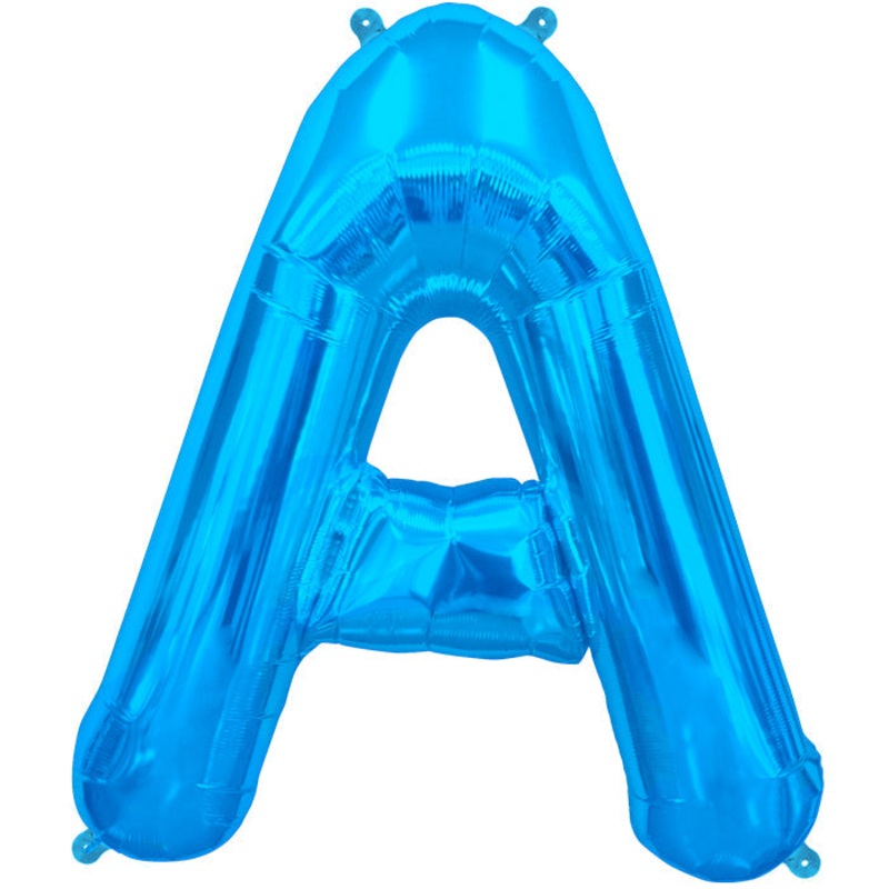 34" Northstar Brand Packaged Letter A - Blue Foil Balloon