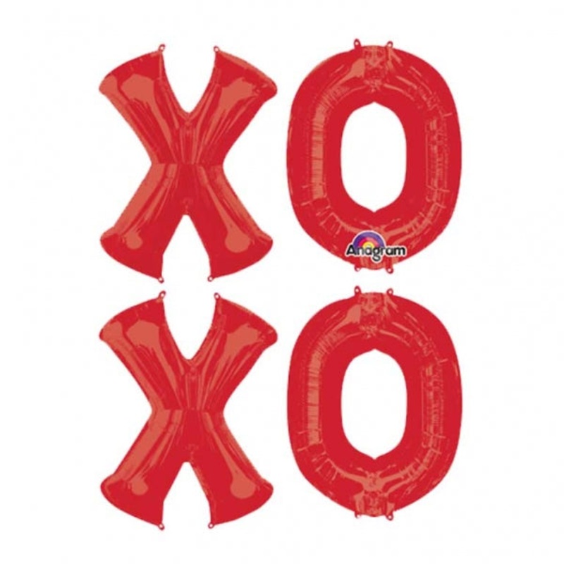 Letter Bunch X-O-X-O Balloon Packaged
