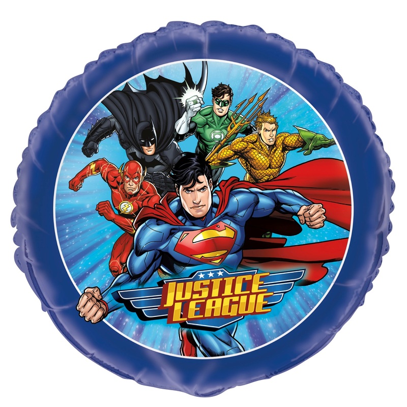 18" Justice League Foil Balloon Packaged