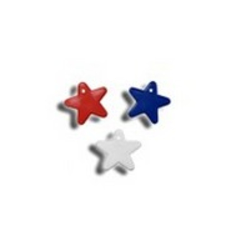 8-10 Gram Red/White/Blue Stars Balloon Weights (100 Pack)