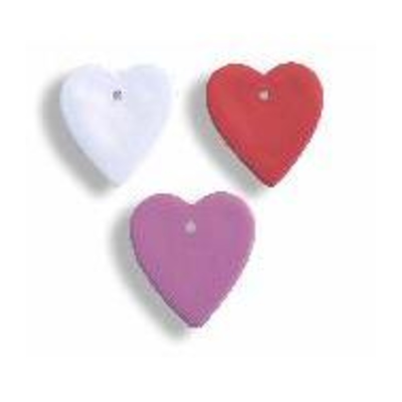 8 Gram Pink/Red/White Hearts Balloon Weights (100 Pack)