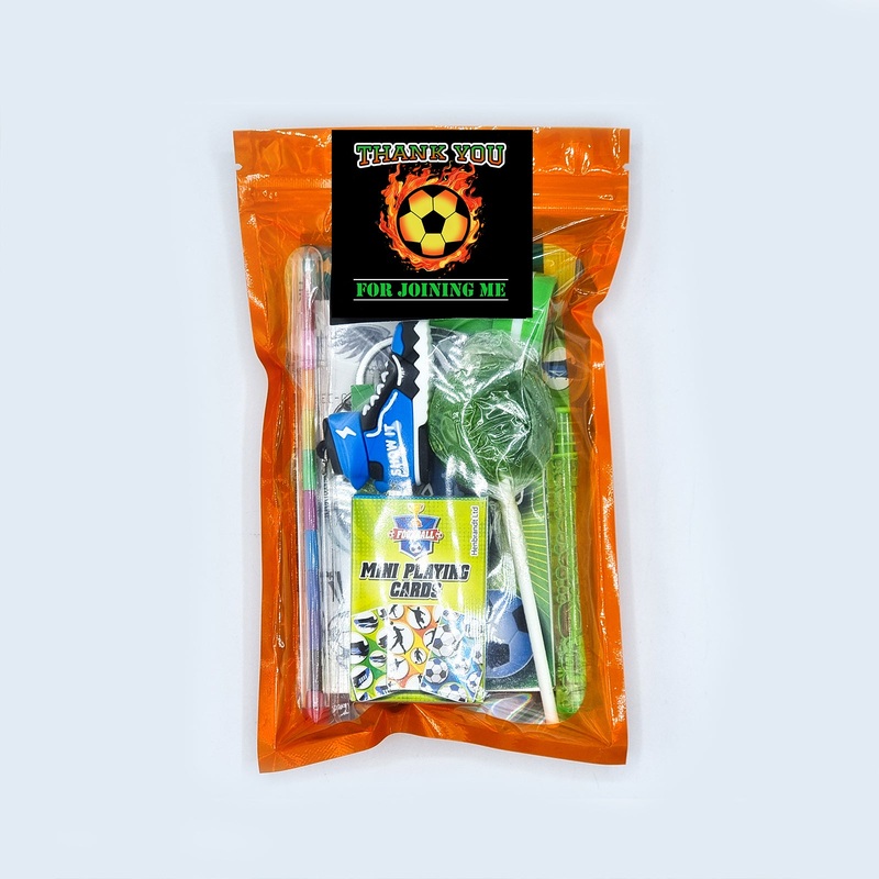 Boys Pre Filled Football Party Goody Bags With Sweets And Toys