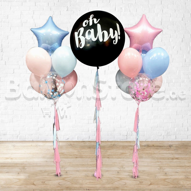 Gender Reveal Pastel Balloon Package Set