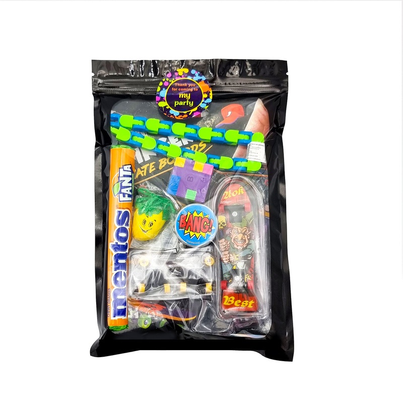 Older Boys Pre Filled Birthday Skateboarding Party Goody Bags
