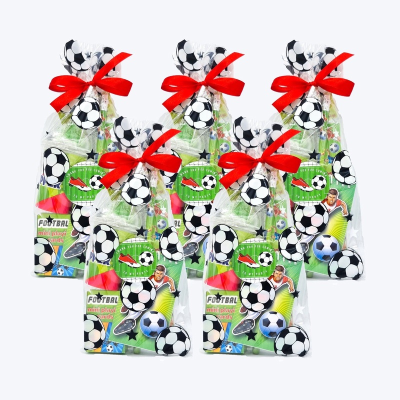 Pre Filled Birthday Football Goody Bags With Toys And Sweets