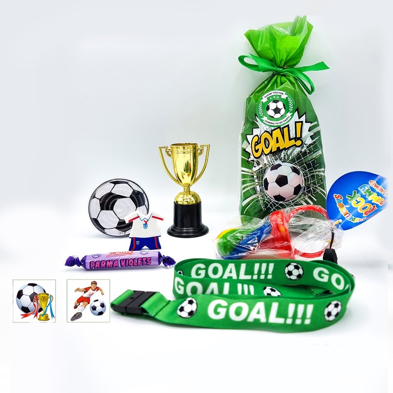 Pre Filled Birthday Football Party Bags With Toys And Sweets