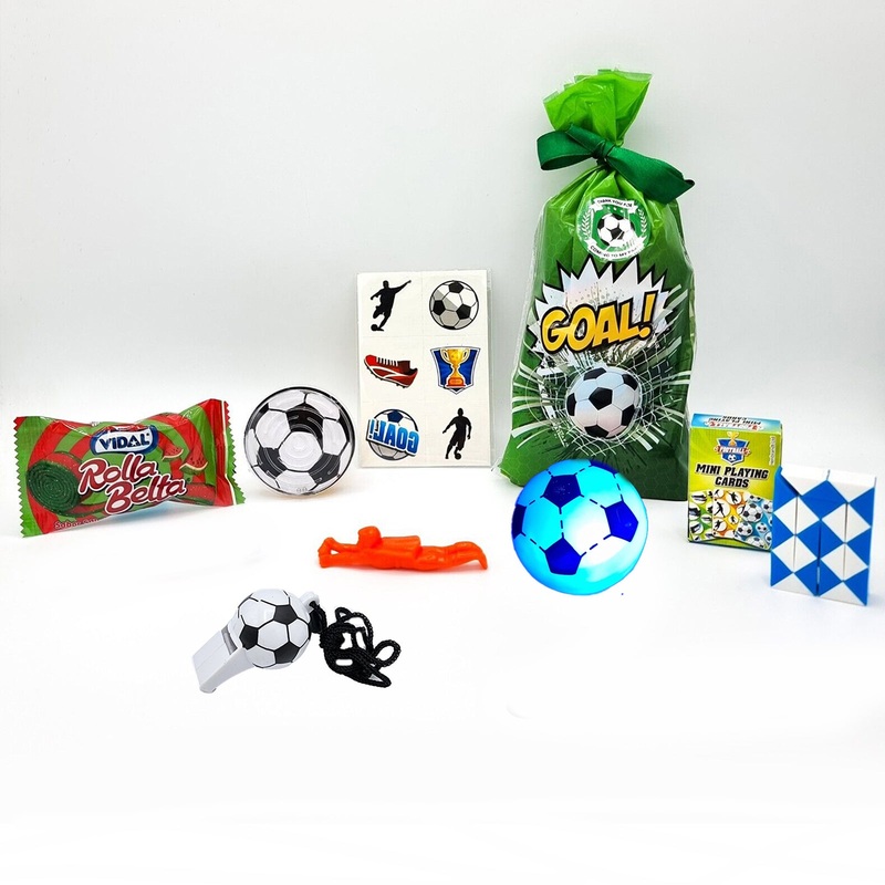 Pre Filled Football Party Goody Bags With Novelty Toys