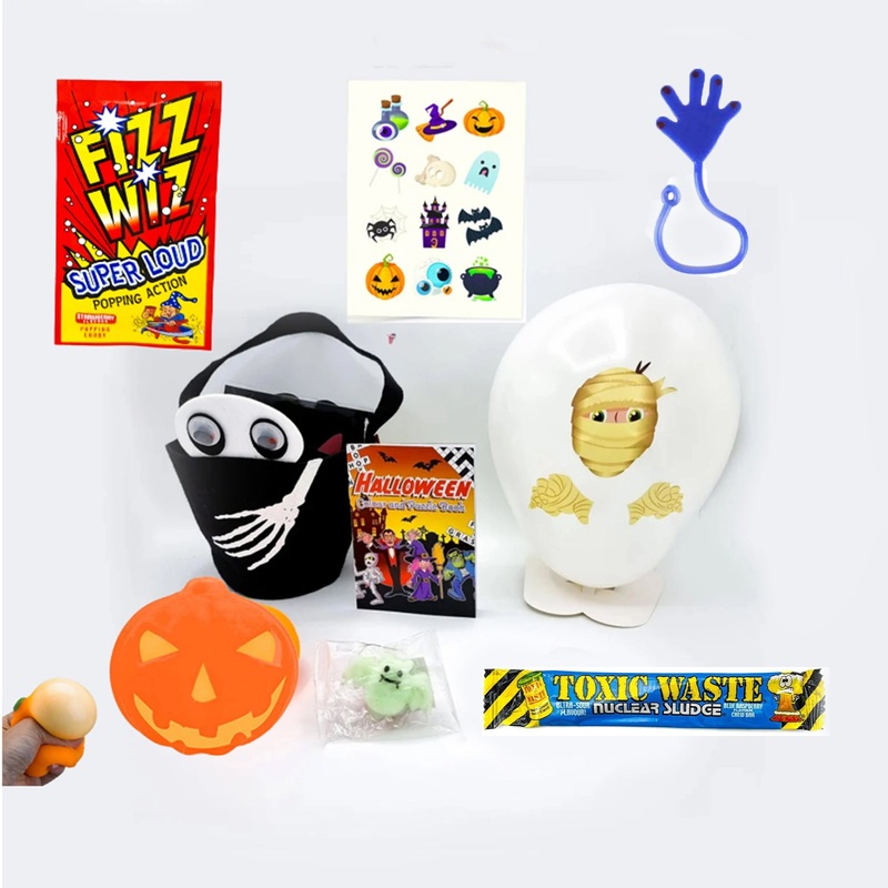 Pre Filled Halloween Skeleton Ghost Party Bags For Children