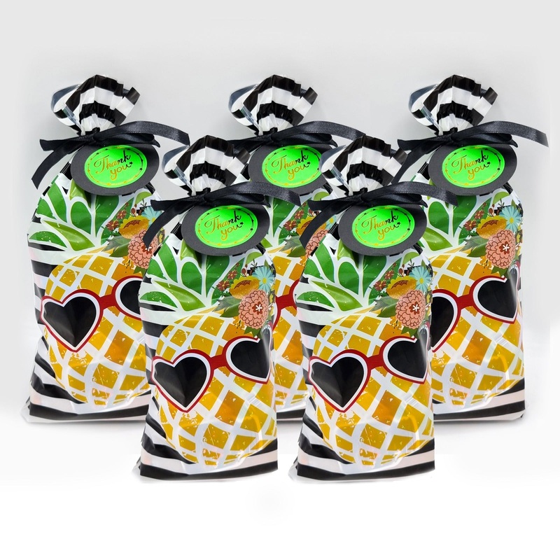 Pre Filled Pineapple Hawaii Tropical Birthday Party Goody Bags