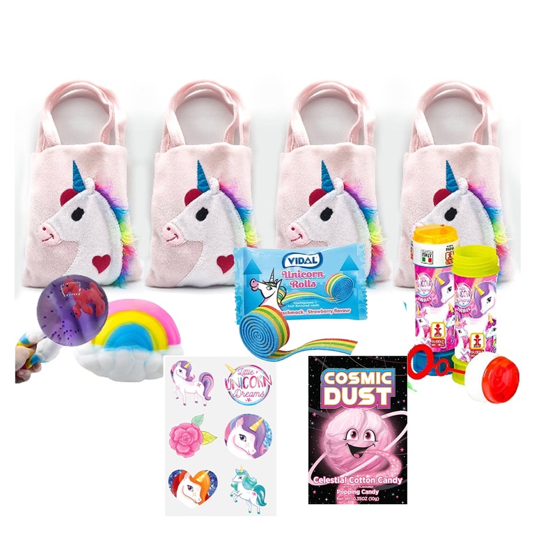 Pre Filled Rainbow Unicorn Party Favours