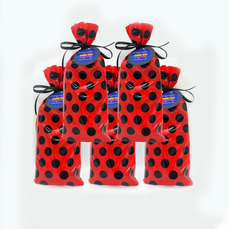 Pre Filled Red Ladybug Hero Birthday Party Bags