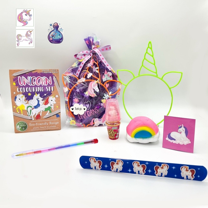 Pre Filled Unicorn Birthday Party Goody Bags For Girls