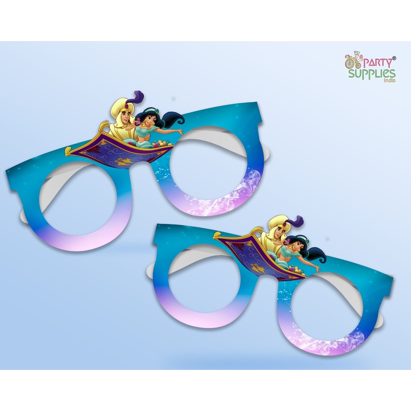 Aladdin Theme Birthday Party Glasses