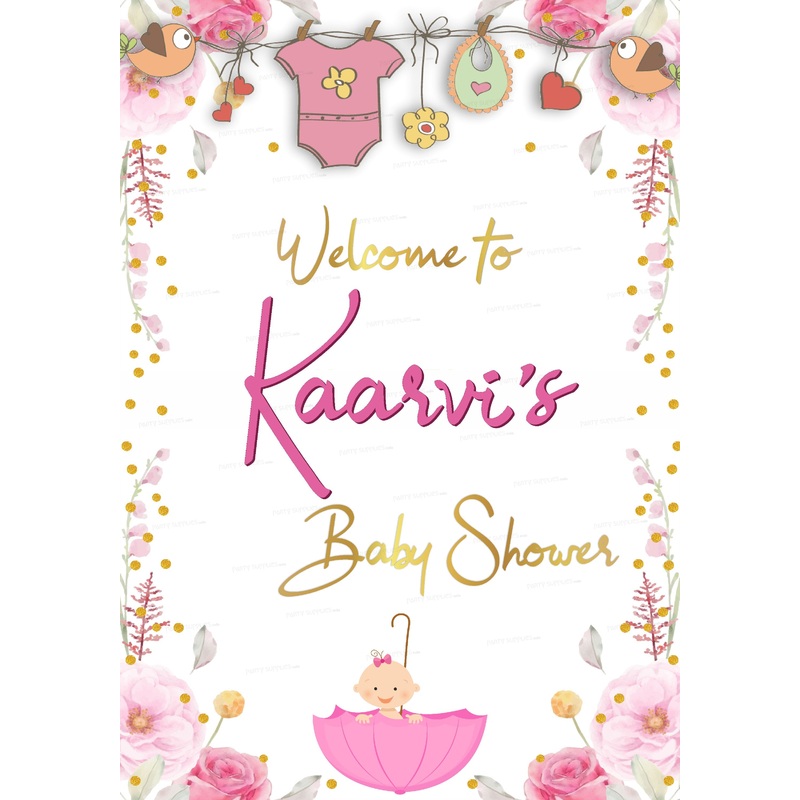 Baby Shower Theme Customized  Welcome Board