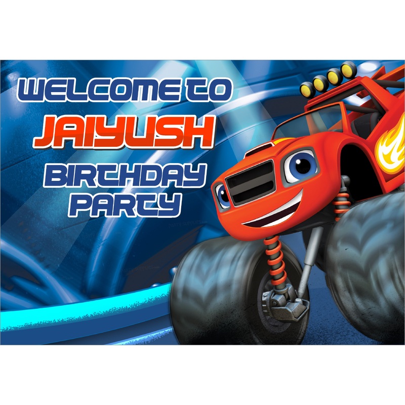 Blaze and the Monster Machines Theme Welcome Board