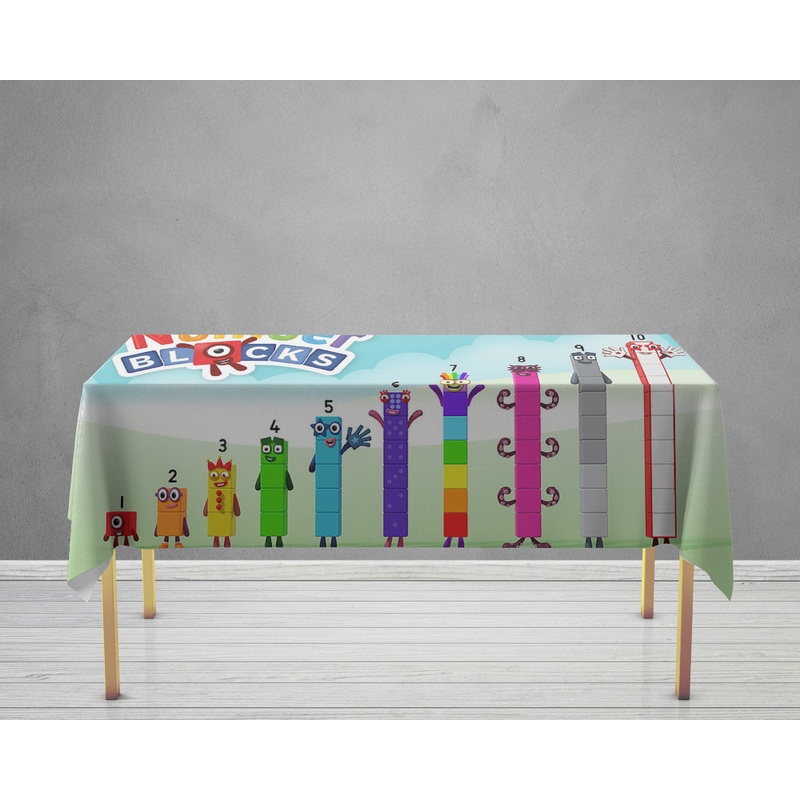 Number Blocks Theme Cake Tablecover