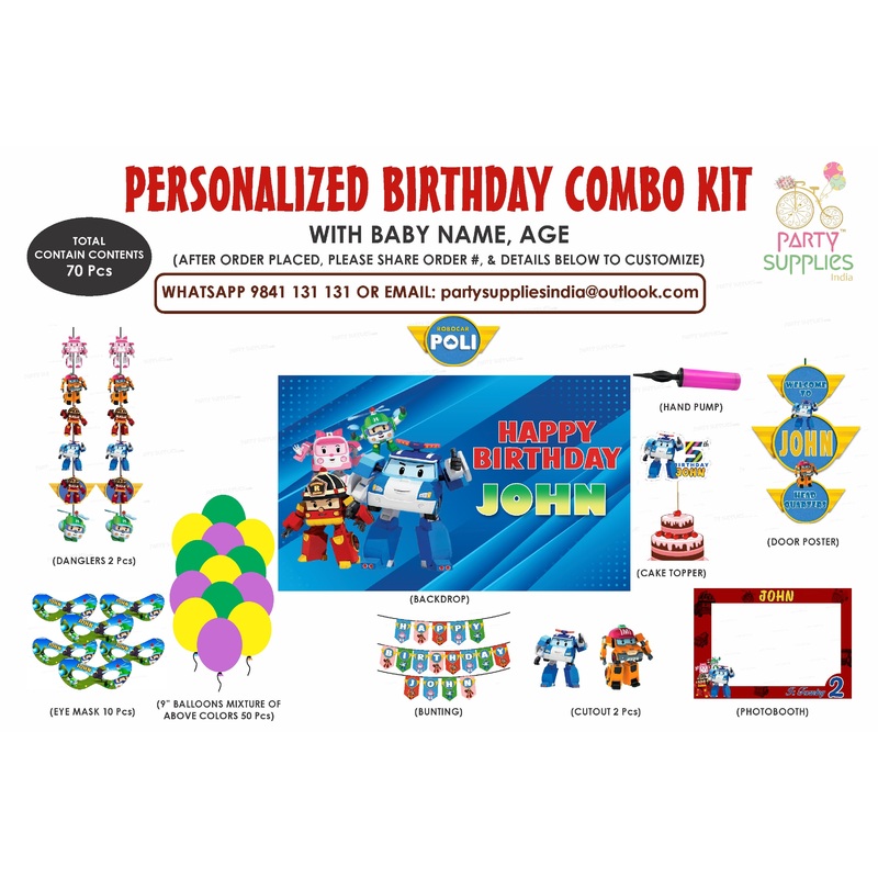 Robo Poli   Theme Exclusive Combo Kit